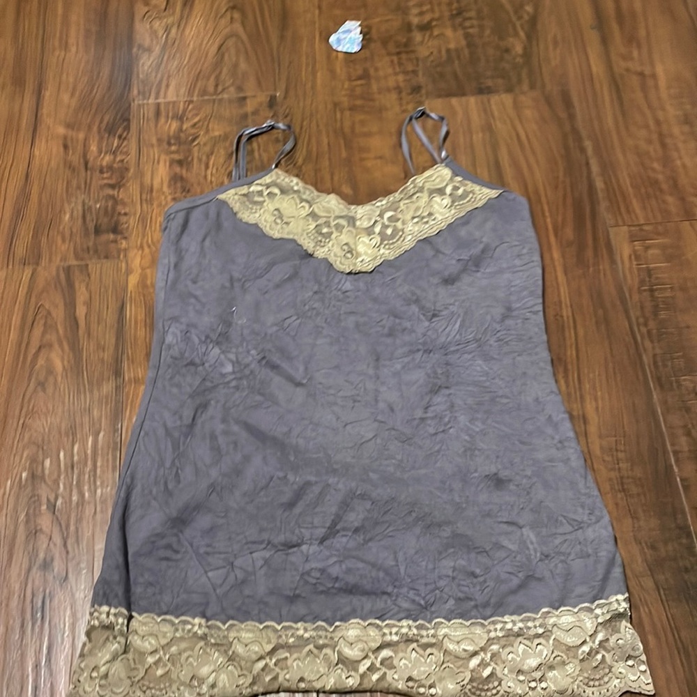 maurice's y2k lacey spaghetti strap tank top